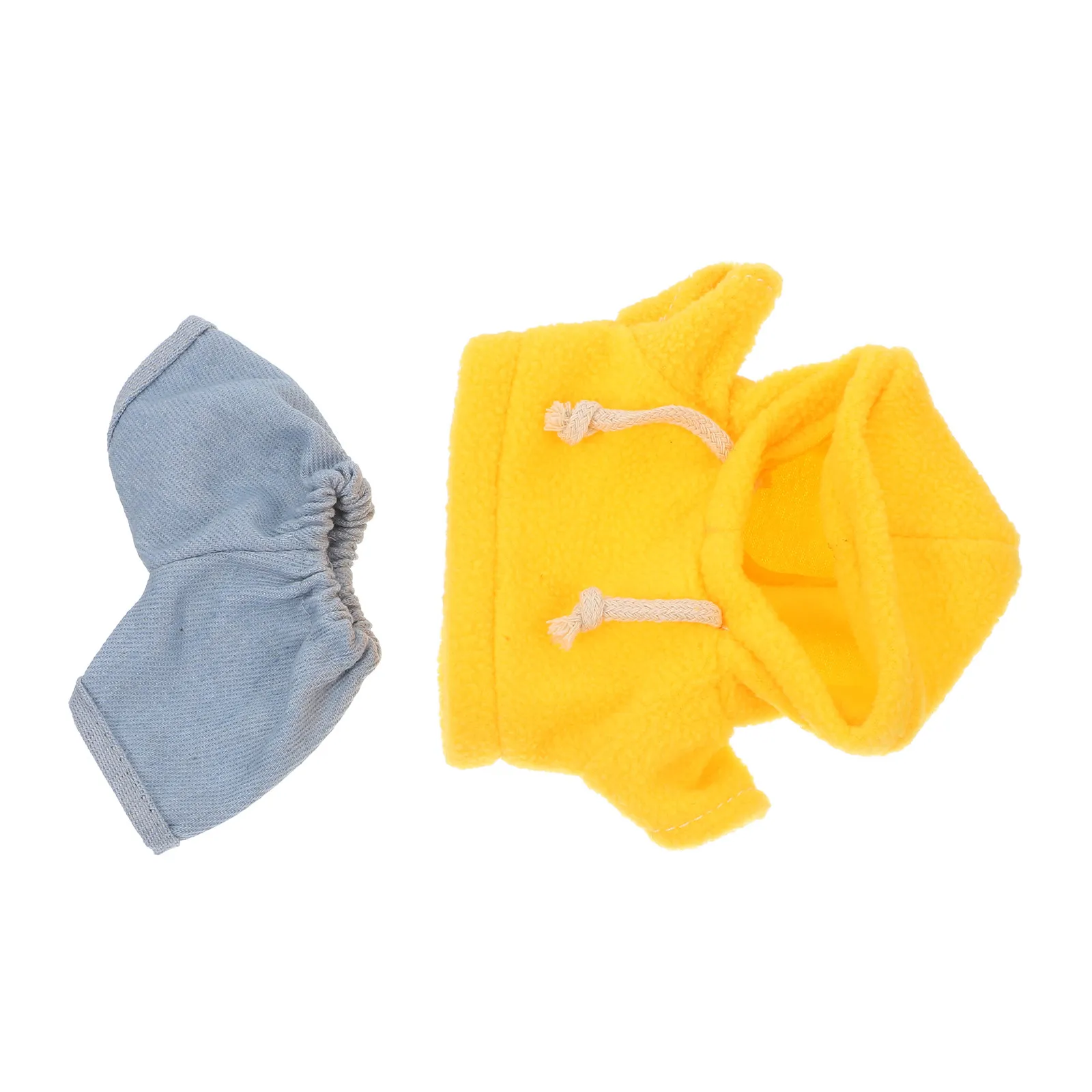 Adorable Hoodie and Denim Pants Outfit Set for 20Cm Stuffed Animals Soft Comfortable Clothing Dress Up Display Cute