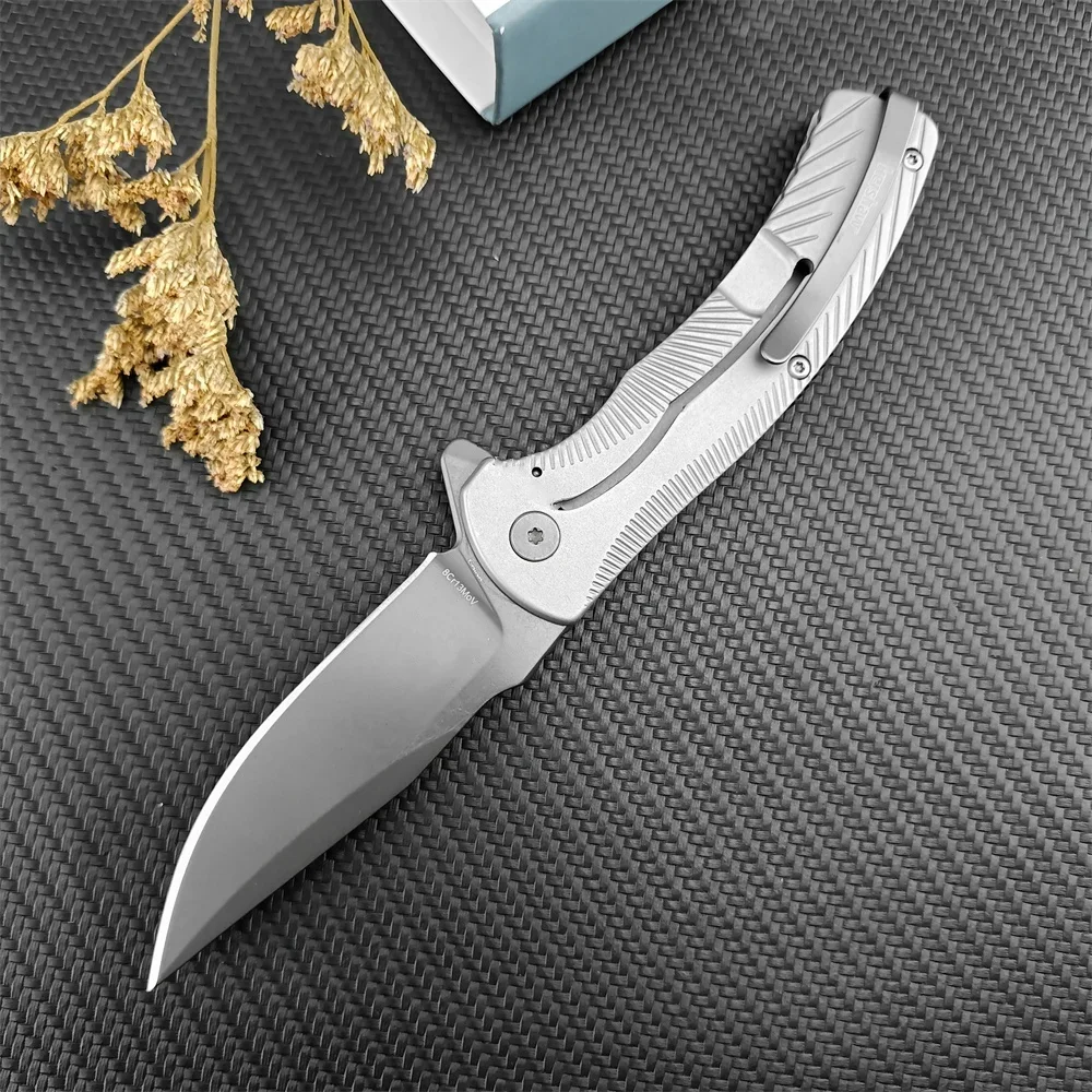 KS 3490 EDC Folding Knife 8Cr13Mov Blade 420 Steel Handle Pocket Manual Open Survival Camping Tactical Self-defense Knives Tools