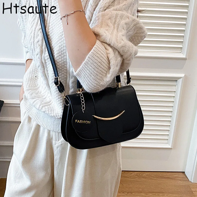 Fashion Women Crossbody Bag Korean Style Design Handbag Ins Popular Large Capacity Shoulder Bag Multi-functional Small Chain Bag