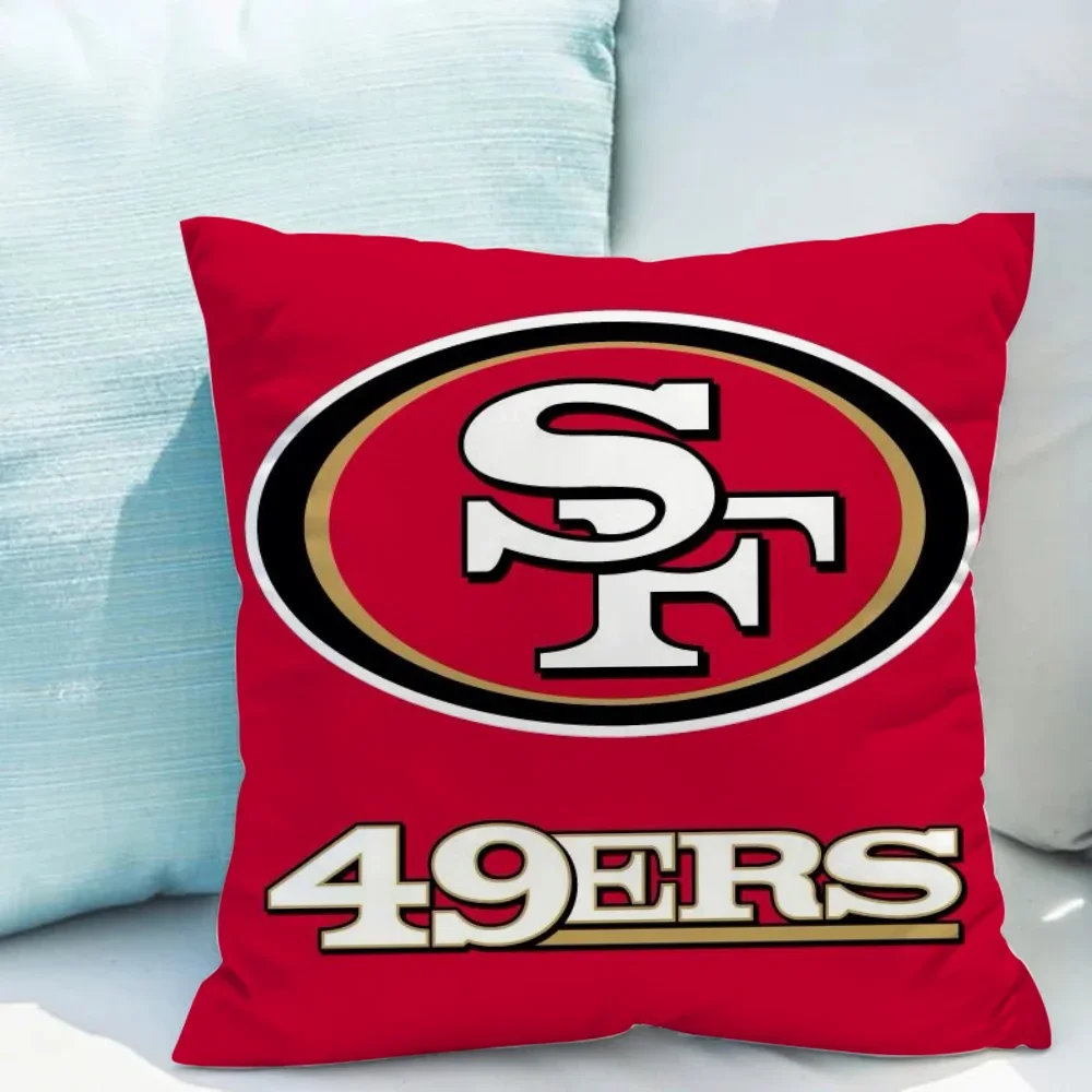 San F-Francisco 49ers Throw Pillow Covers Decorative Sofa Cushions Children\'s Cushion Cover Decoration Living Room Couch Pillows