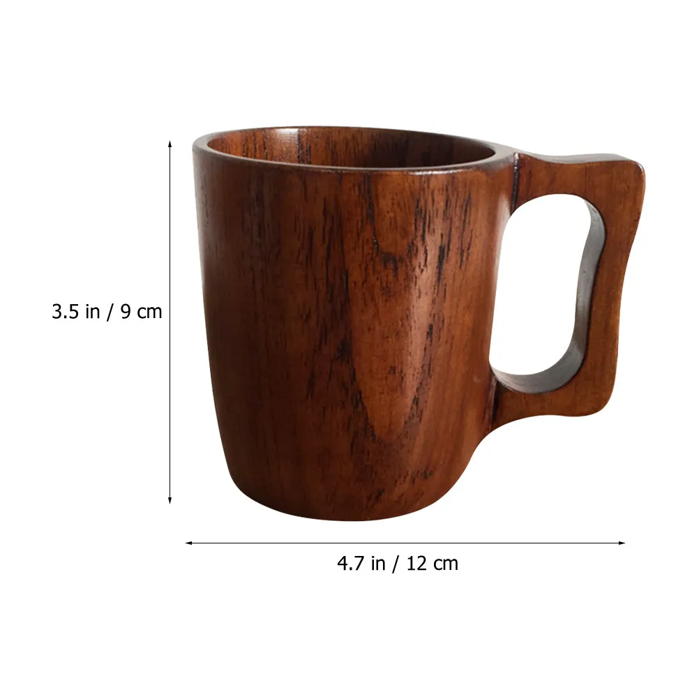 Wooden Coffee Cup Made of High Quality Wood Exquisite Workmanship Look Smooth Finish Ideal for Men Home Office