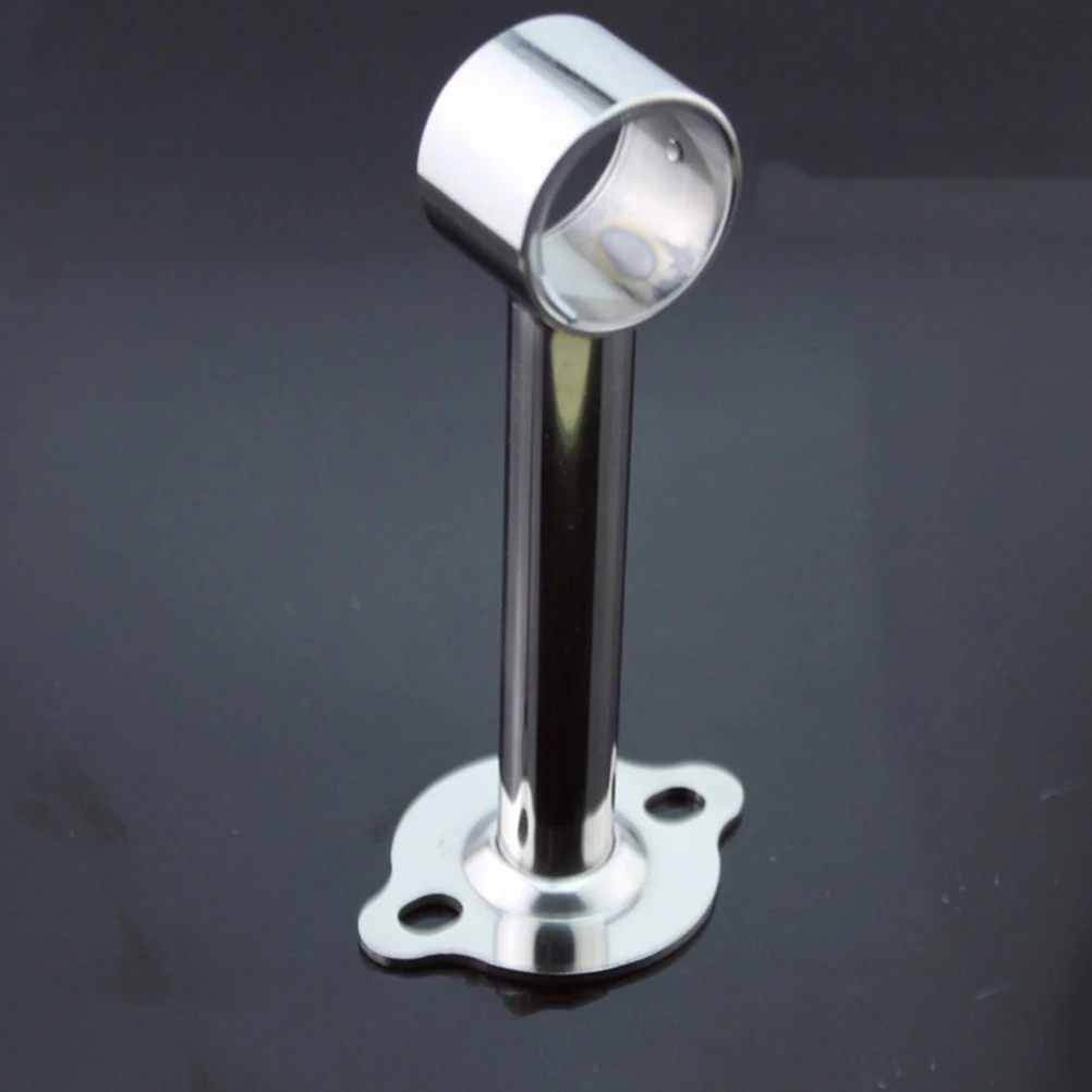 

2pcs Thickened Stainless Steel Hanging Flange Adjustable Closet Round Pipe Durable Hardware Bracket Storage Organizer Flange