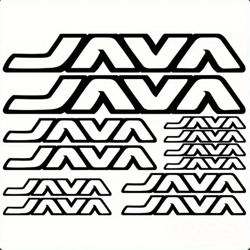 مجموعة واحدة من ملصقات إطار دراجة جافا، ملصقات زخرفية مبتكرة لخوذات الدراجات الجبلية، ترقية الدراجة الملونة