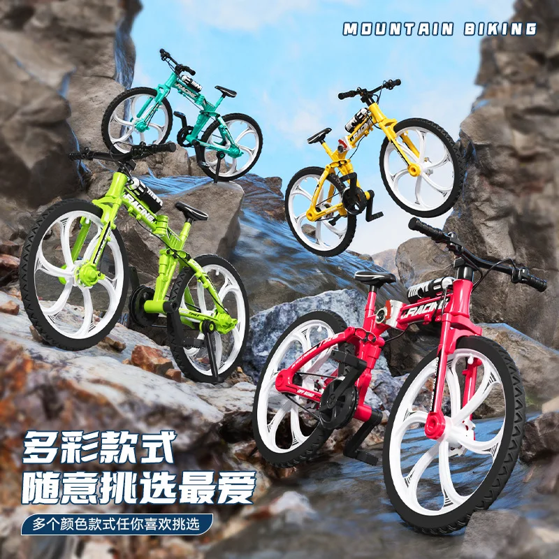 

Имитационная модель горного велосипеда, изогнутый руль, шоссейный велосипед, внедорожный одиночный велосипед, креативный дисплей, модель игрушечного автомобиля для мальчиков