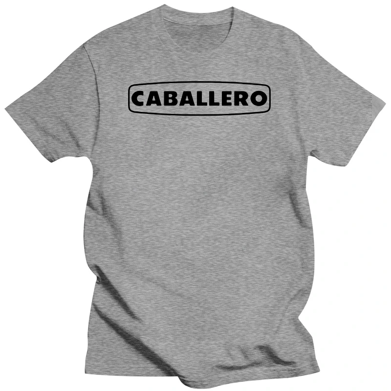 Caballero Fantic Motor Motorcycle Legend Black T-Shirts Grey Men's Tee S-3XL