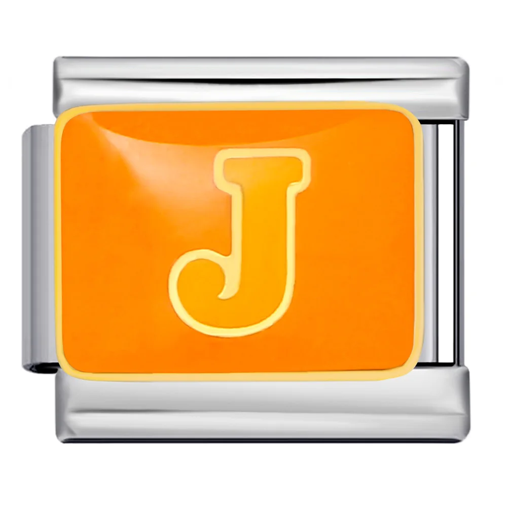 Design Bunte Charms Perlen A-Z Englische Buchstaben Italienische Glieder Passend für 9mm Edelstahl Schmuck DIY Armband Zubehör – Detail 4