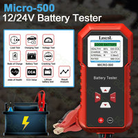 Lancol Micro 40-3000 CCA Lithium Battery Test Lead Acid Battery Analyzer 500 12V Car Moto Battery Tester LED Display instrument