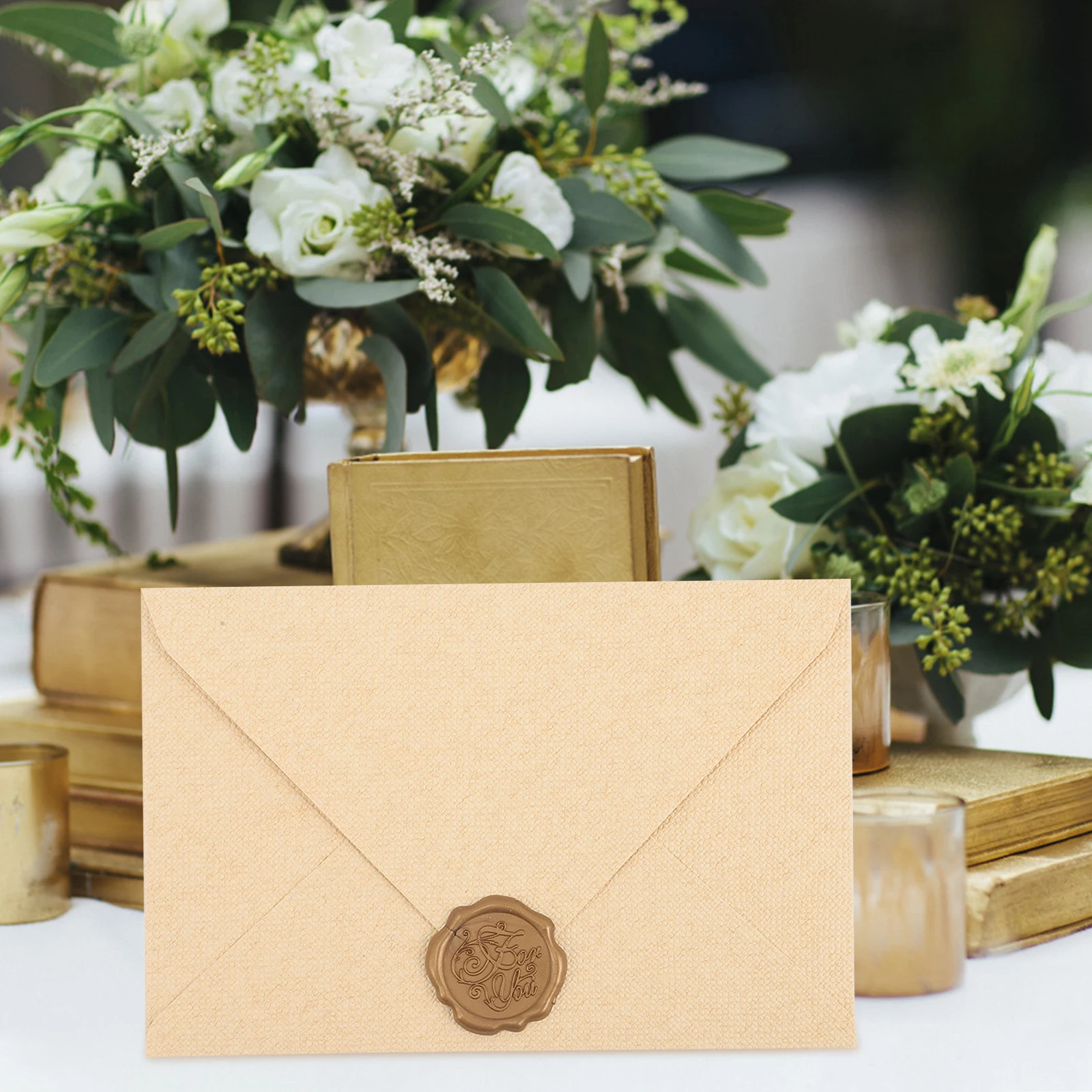 

6Sets Retro Envelopes Western Wedding Cards Bride Groom Stationery Plastic Vintage Packing Invitation Envelope Party Supplies