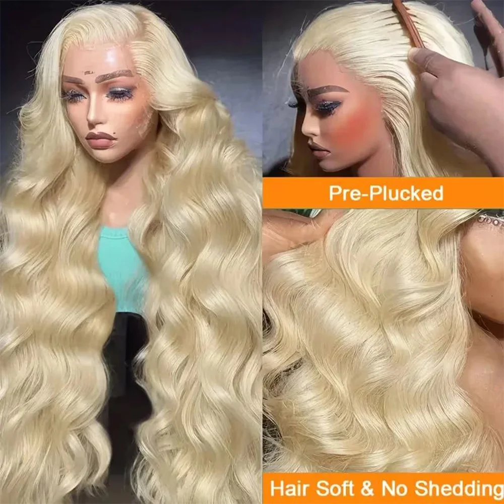 28 46 Inch 613 Hd Transparent Lace Frontal 13x6 Human Hair Wigs Body Wave 200% Density Brazilian Pre Plucked For Women 13x4 Lace Front Wig