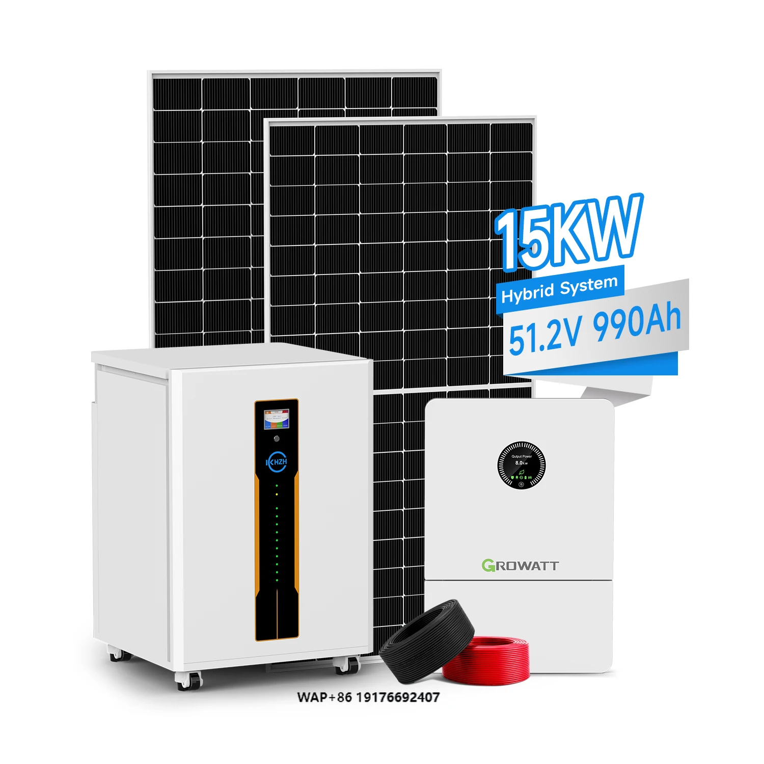Complete Set Solar Energy System 1kw 10kw Lithium Batteries Storage Wind and Solar Hybrid for Home
