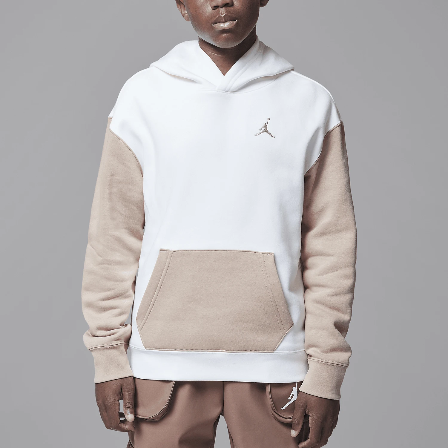 

Оригинальная детская теплая и свободная повседневная толстовка с капюшоном Nike JORDAN HQ7083-133