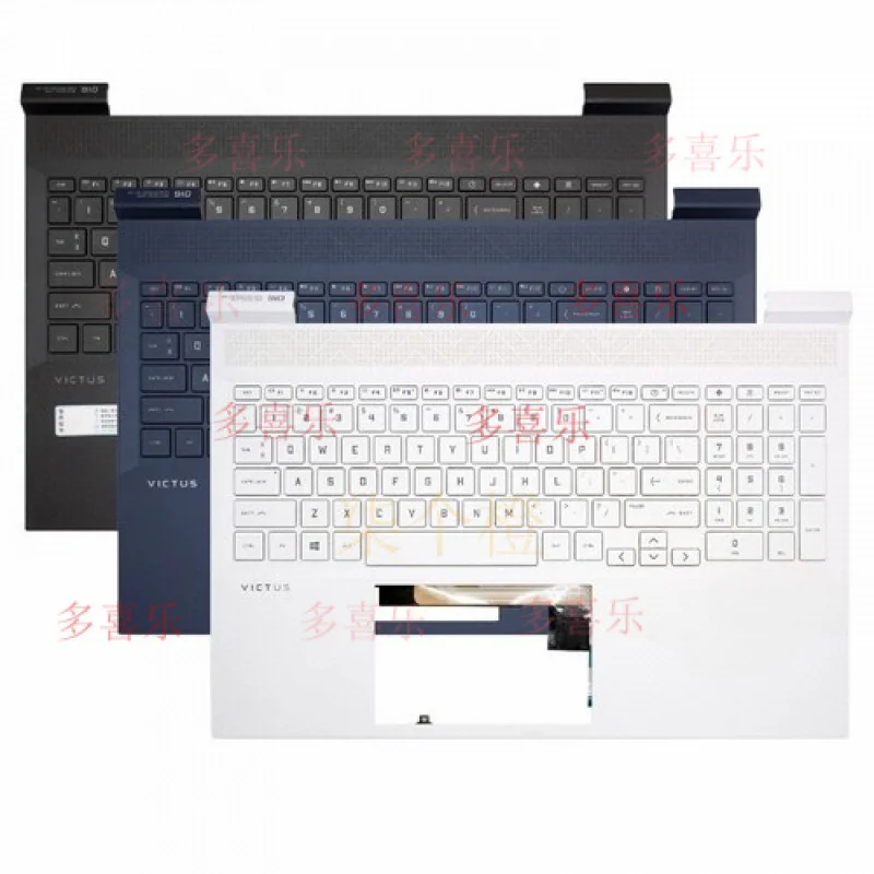 ZZMM   For HP Victus 16-D 16-E TPN-Q263 Q264 Laptop Palmrest Cover US Keyboard Backlit