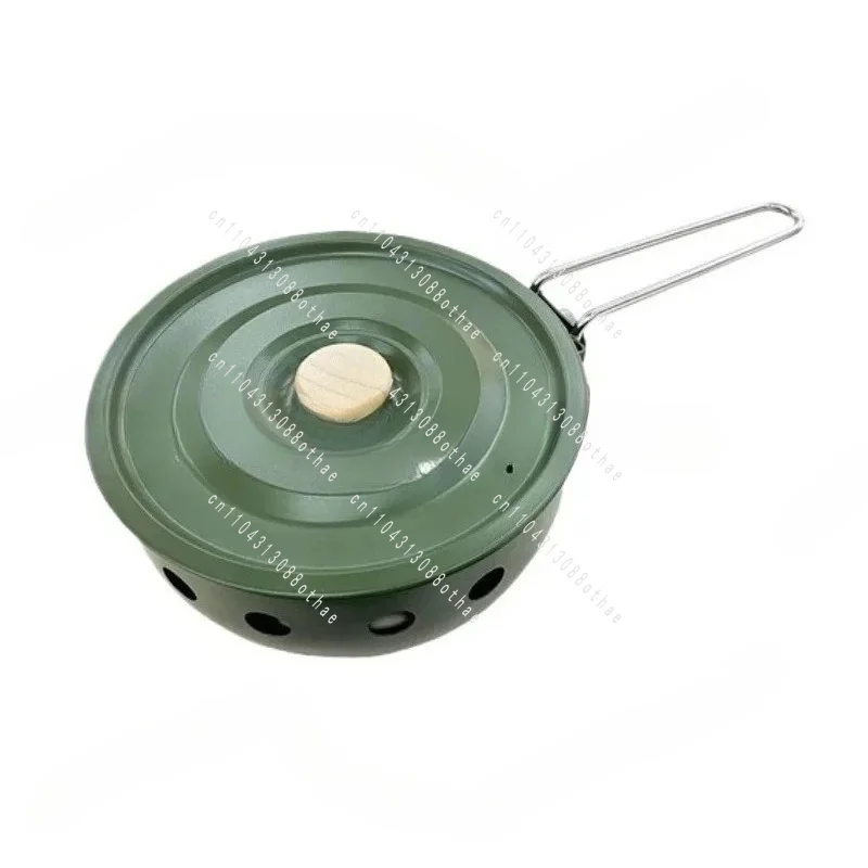For Outdoor Hiking Cooking Suitable for Camping Gas Stove with Non-stick Pan Windproof Portable Camping Picnic Gas Stove
