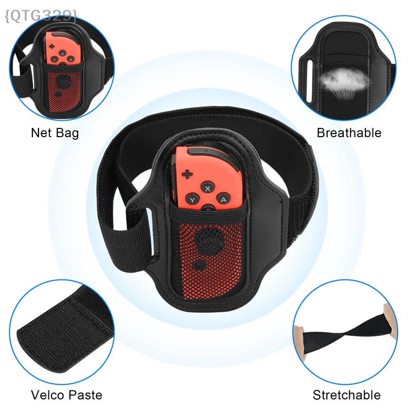 2 Pcs Leg Strap Set – Adjustable Elastic For Switch Sports Soccer, Compatible With JoyCons & Switch OLED Controller