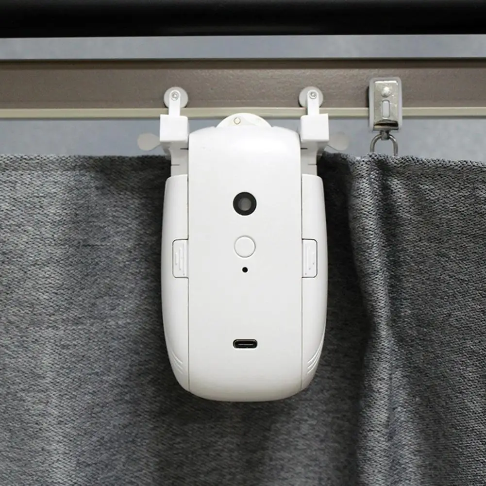 Curtain Opener High-performance Motor Automatic Curtain Opener with Light Sensor Voice Control for Universal Simple