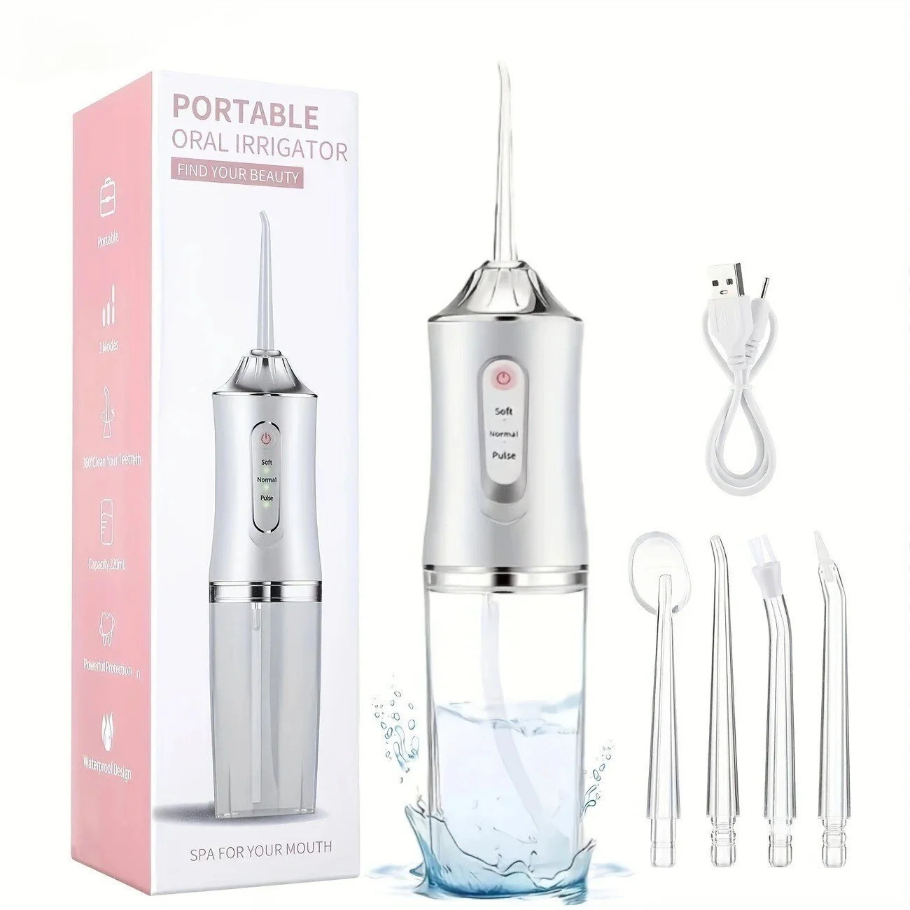 

Oral Irrigator Dental Water Jet Flosser Appliance Pick Floss Dentistry Mouth Washing Machine Teeth Whitening Cleaning Tools