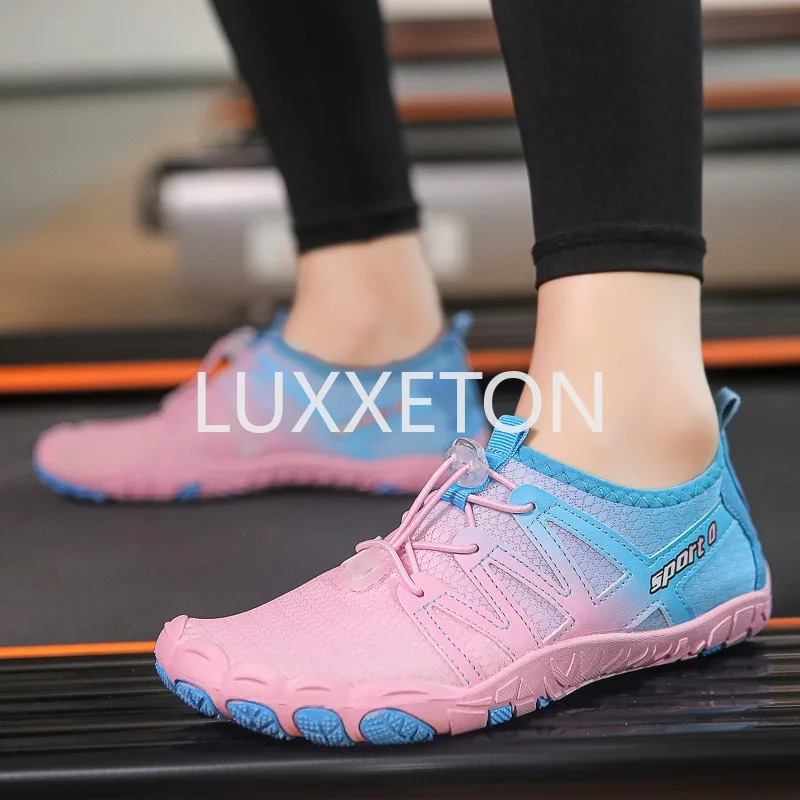 2024 Summer Couple Flat Shoes Barefoot Quick Drying Beach Anti slip Wear resistant Breathable Sports Yoga Shoes for Hiking