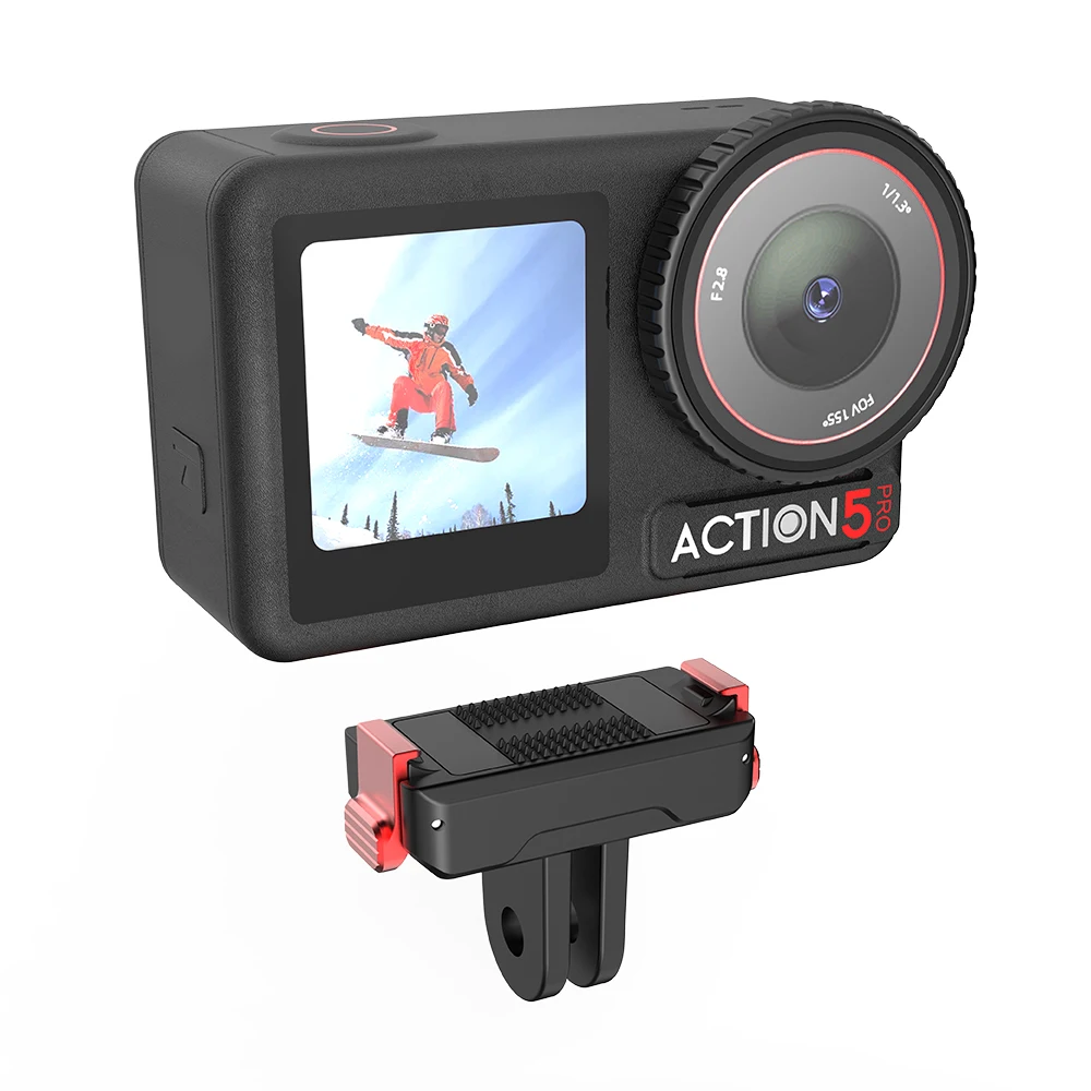 

Magnetic Adapter for DJI Action 5 Pro/4/3 Quick-release Port Quick Release Sport Camera Expansion Accessory