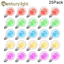G40 RGB Led Filament Bulb 1W Globe Ball Lamp String Light Multicolor Replacement Bulb E12 Base 220V Glass Mini Decoration Lights