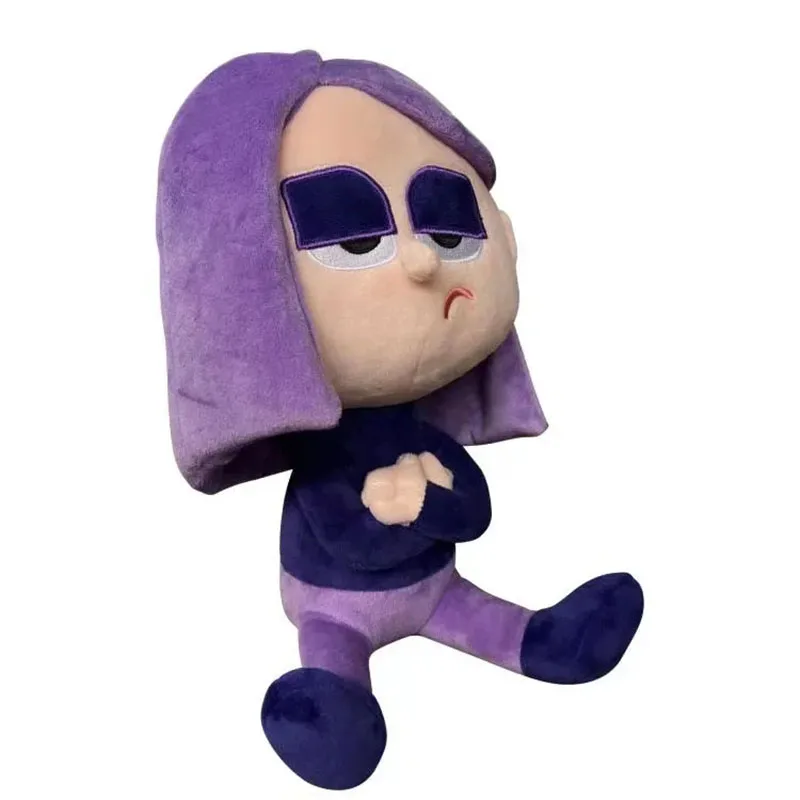 25cm Duolingo Purple Girl Cartoon Animation Cute Stuffed Girl Plush Toys A Birthday Gift for Children