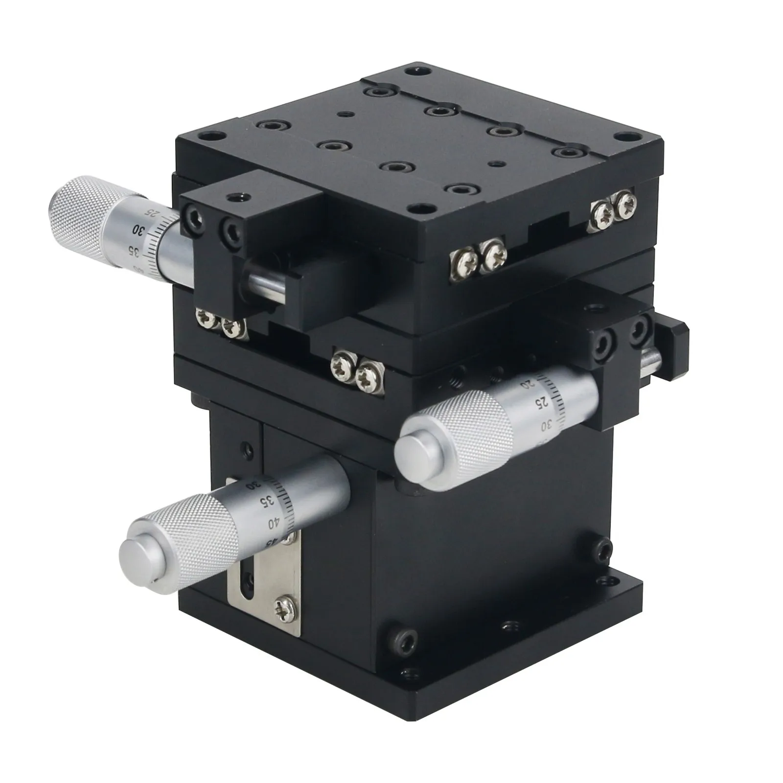 SEMXYZ-60 XYZ 3-Axis Manual Linear Stage 60x60mm Micrometer Linear Stage with Crossed-Roller Bearing