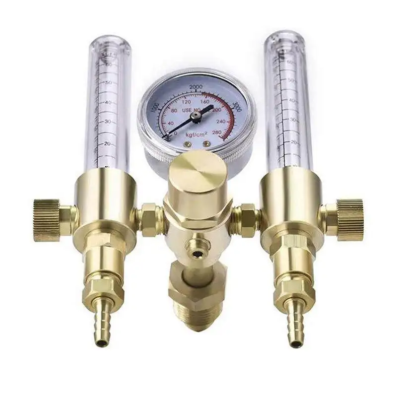 

Dual Tube CO2 Decompressor with Flowmeter, Precise Pressure Regulation & Reduction Gauge