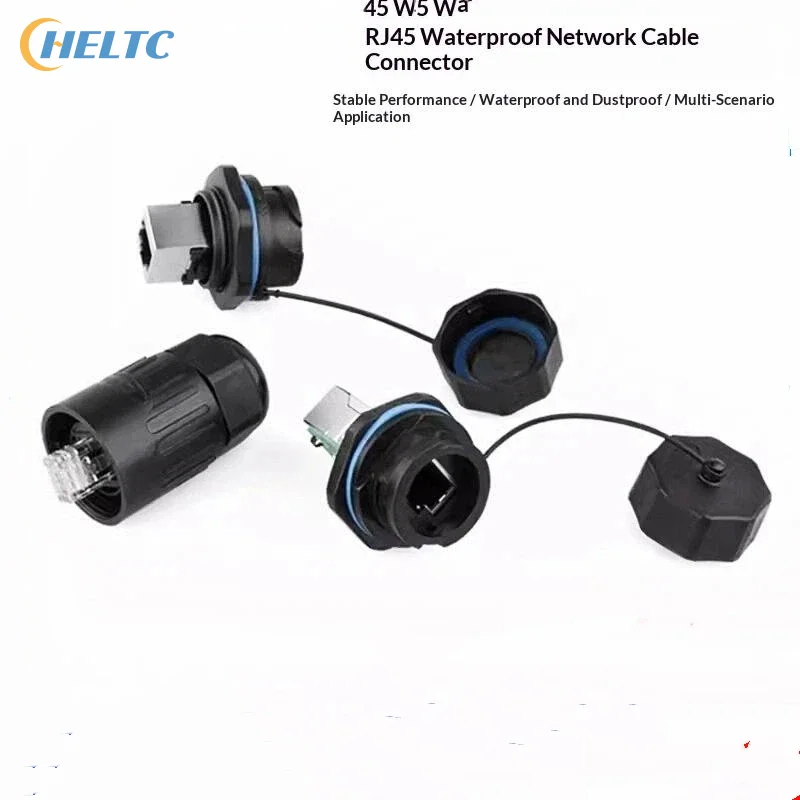 1PC Reliable YT-RJ45 Aviation Waterproof Signal Cat5e Ethernet Panel Socket Plug Connector For Outdoor LED Display Screen Switch