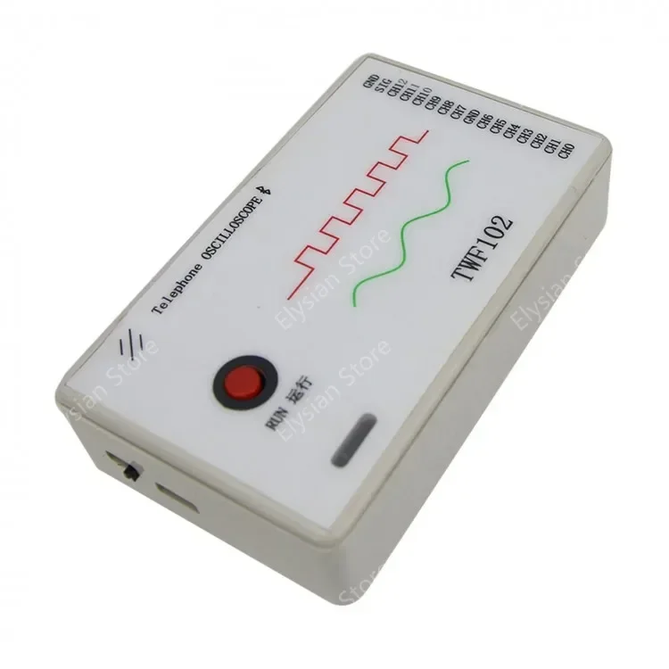 TWF102 Portable Mobile Phone Oscilloscope 100KHz 13 Signal Sampling Ports For Android Logic Analyzer Digital Oscillator