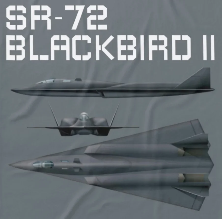 American SR-72 Blackbird II Hypersonic Demonstrator Aircraft T-Shirt 100% Cotton O-Neck Summer Short Sleeve Casual Mens T-shirt