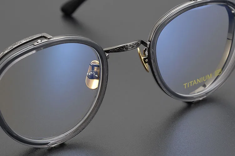Titan Schildkröte Lesebrille Männlich Handgemachte Schmale Brillen Rahmen Anti Blaues Licht Gläser +1,0 1,5 1,75 2,0 – Detail 31