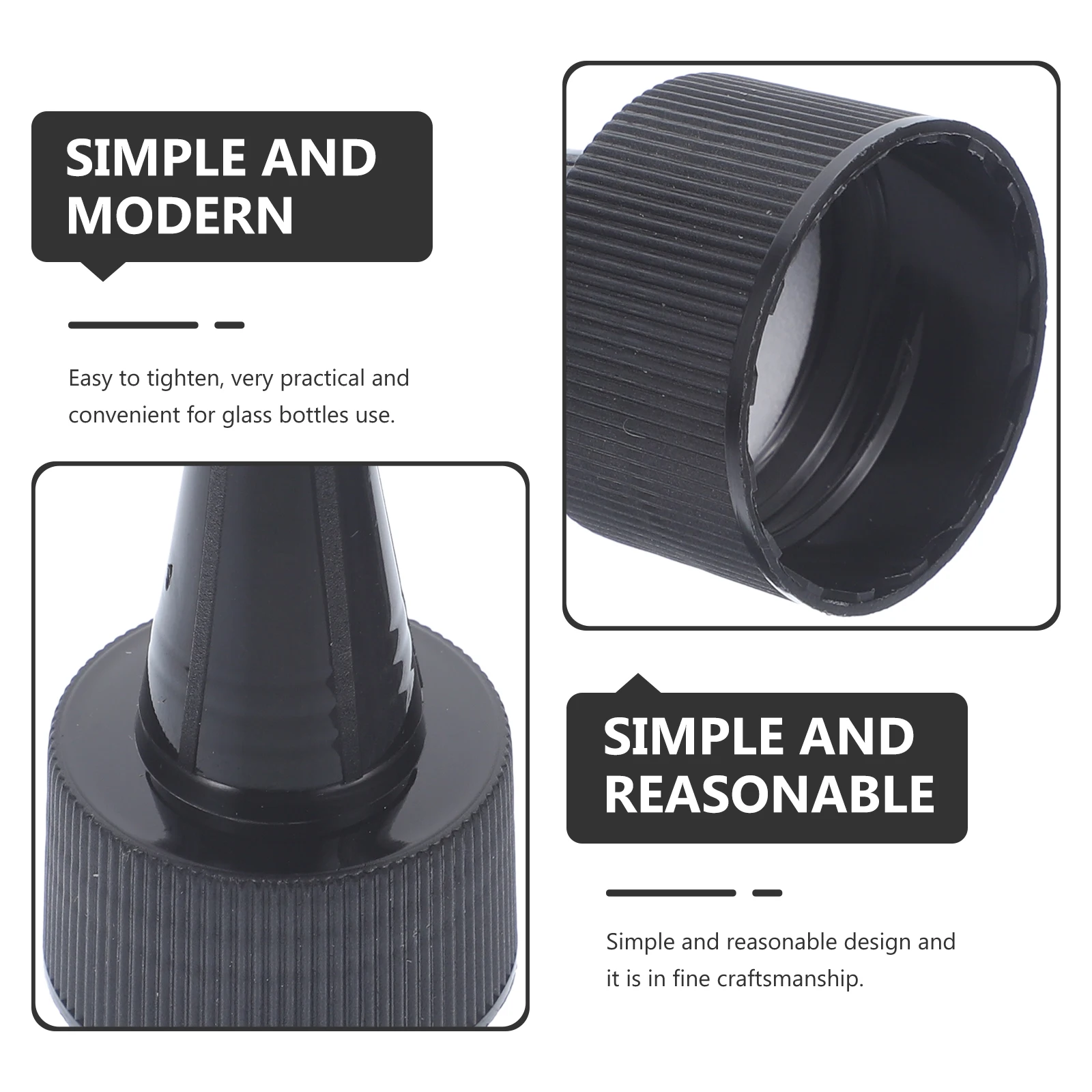 

50pcs Sports Pull Cap Replacement Lids Leak-proof Seal Caps for Glass Bottles Reusable Replacement Caps for Home