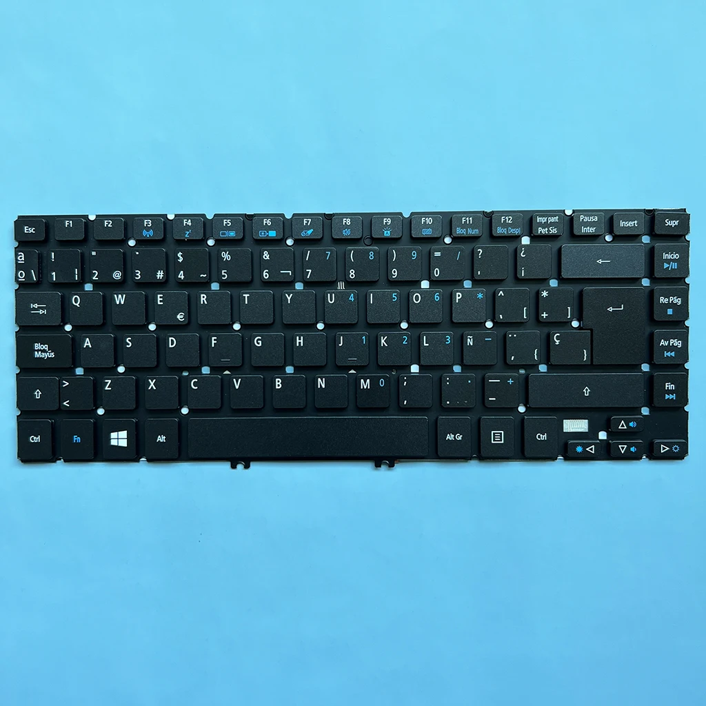 Imagem -03 - Teclado Espanhol para Acer Aspire r7 R7571 R7-571g R7-571p R7-572g R7-572p Backlit v5 Mm1 Ms2317 Nsk-r5abc Pk130yo1a14