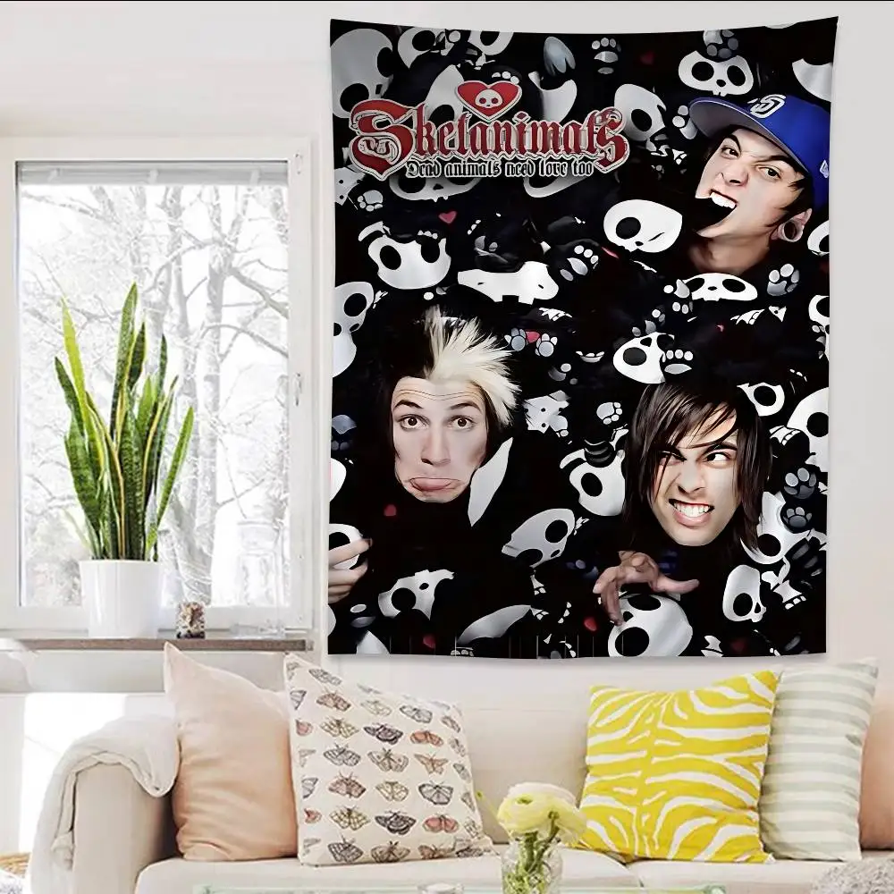 Band Pierce The Veil Band Cartoon Wandteppich Kunst Science-Fiction Zimmer Heimdekoration Wandbehang – Detail 5