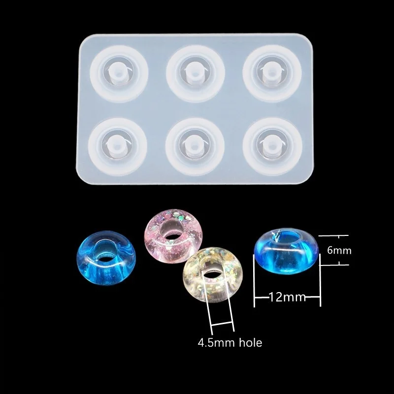 SNASAN Silikonform für Schmuckperlen, 9 mm, 12 mm, 16 mm, Würfelkugel, 6 Fächer, Epoxidharz-Silikonform, handgefertigtes DIY-Material – Detail 18
