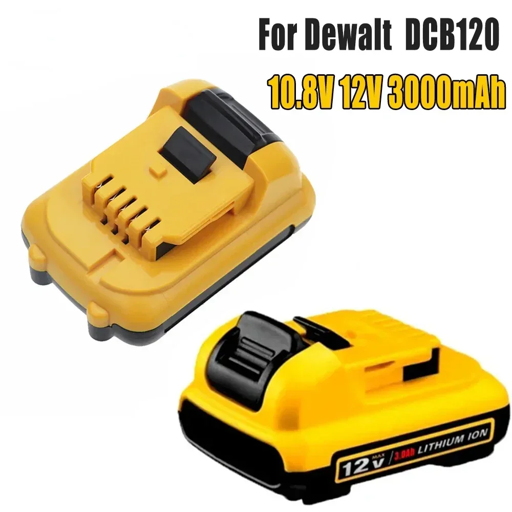 

3000mAh 12Volt Max Lithium Ion Battery Replacement for DeWalt DCB120 DCB123 DCB122 DCB127 DCB124 DCB121 Rechargeable Batteries