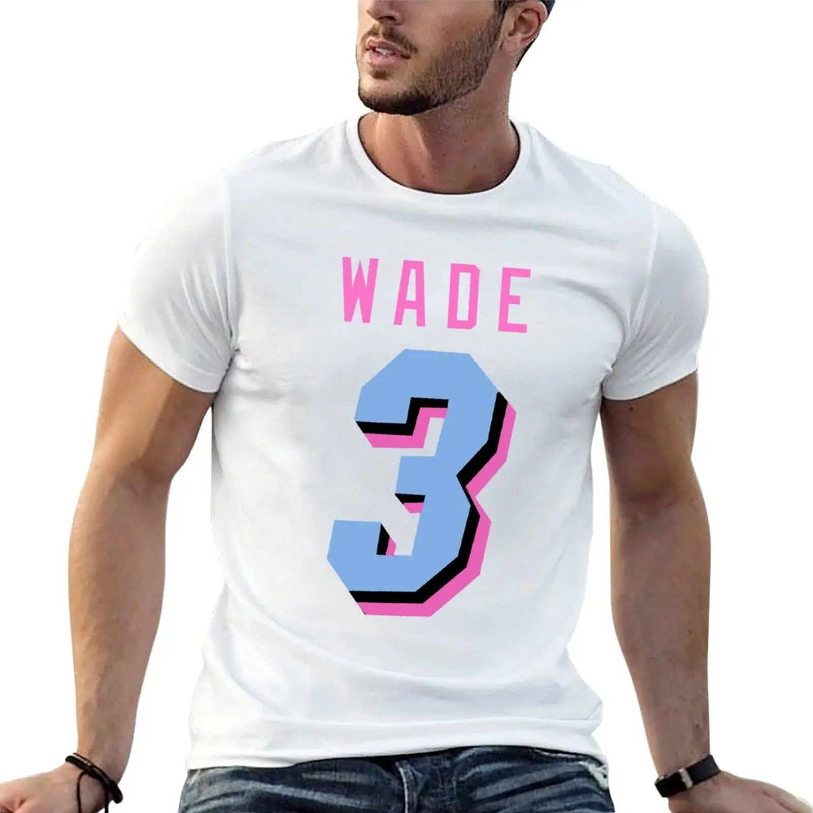 Wade Miami Vice T-Shirt t shirts with prints man t shirts cotton t shirts for man cotton funny T-shirt
