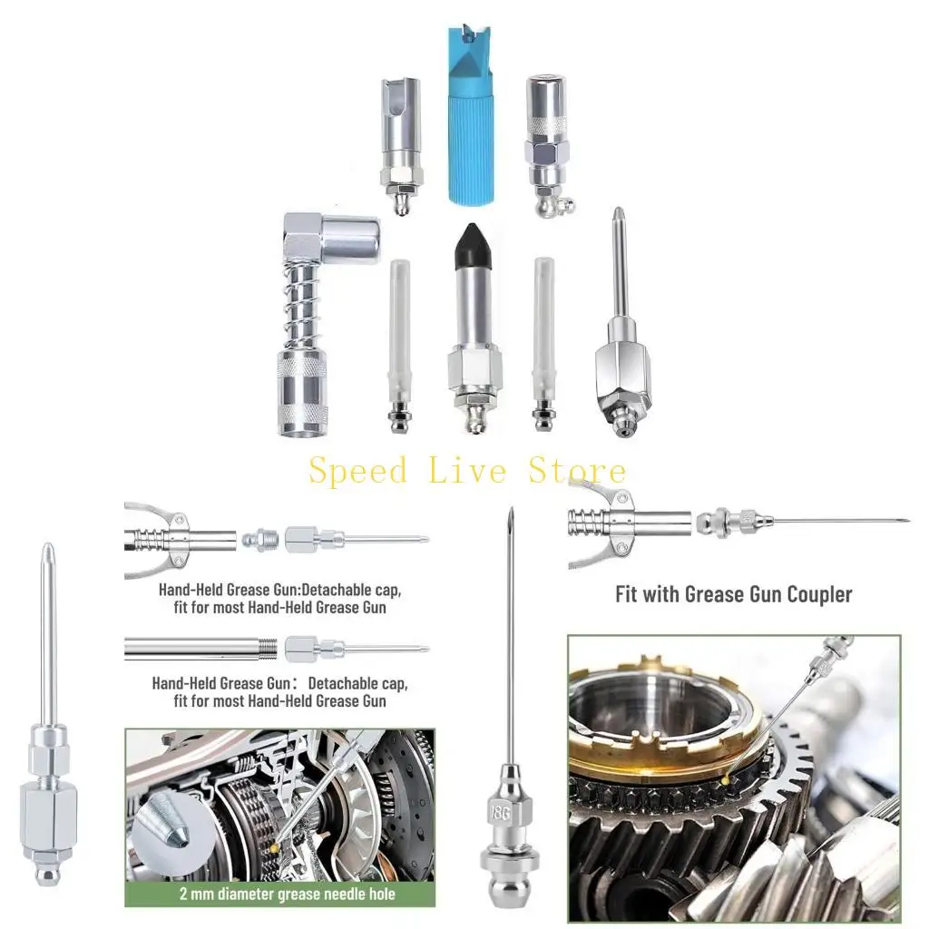 

547C Grease Fittings and Tips 90 Degree Joint Fitting Grease Injector Needle