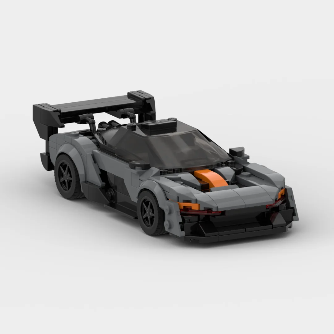 MOC Senna GTR racing Speed Champion Racer Building Blocks Brick Creative Garage Toys for Boys Gifts