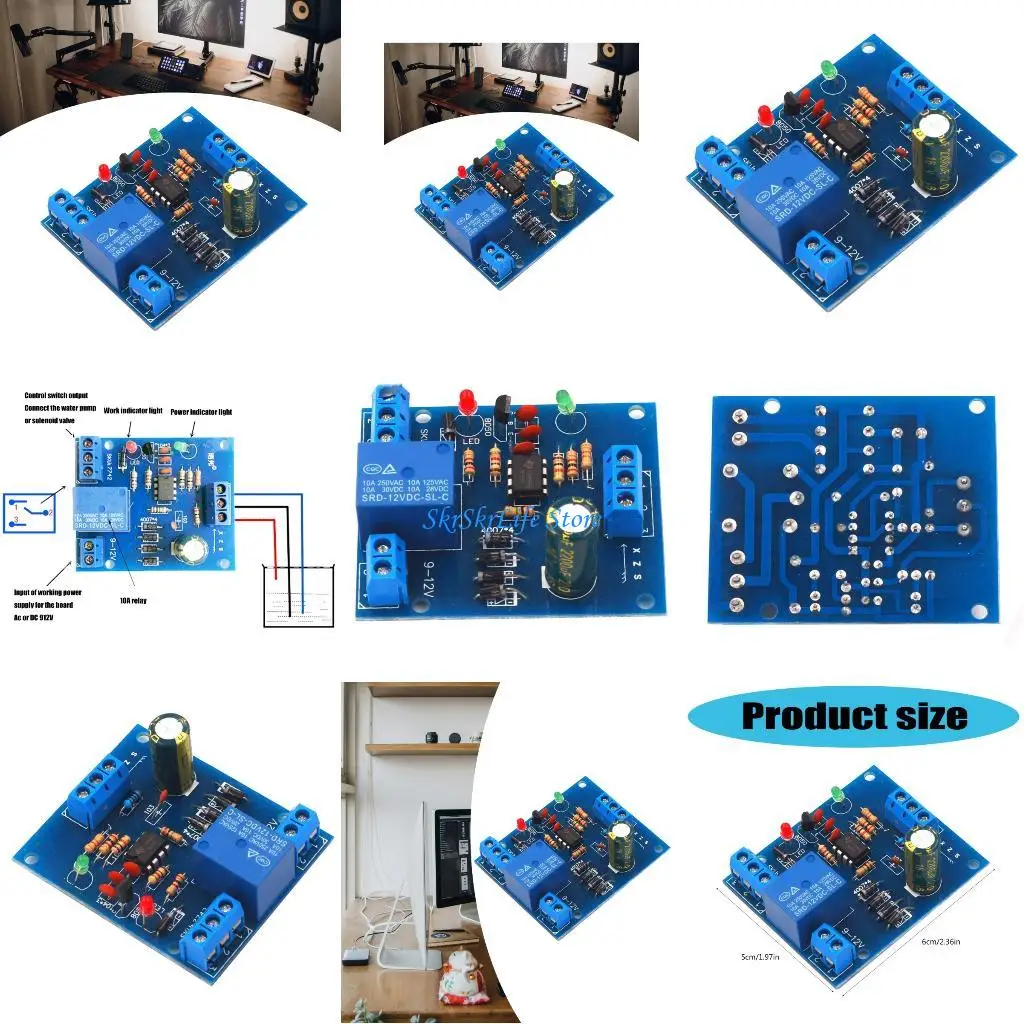 

E65e насосная насоса с водяным насосом Автоматическая заполнение дренажа 9 В 12 В мощность Совместима с