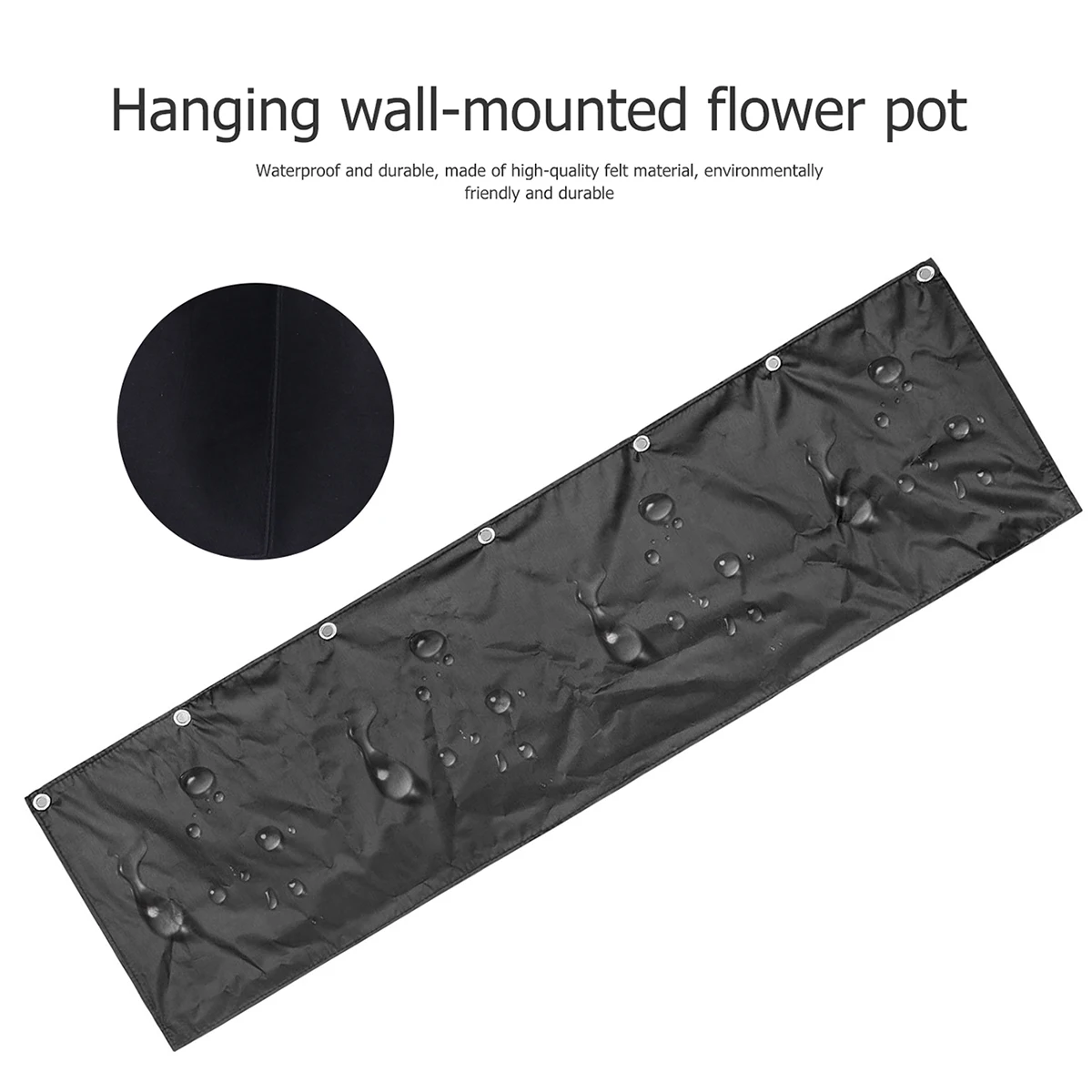 

6 Pockets Wall Hanging Plant Bags Felt Garden Outdoor Flowerpot Grow Bag Space Saving Vertical Planter Nursery Container Plant