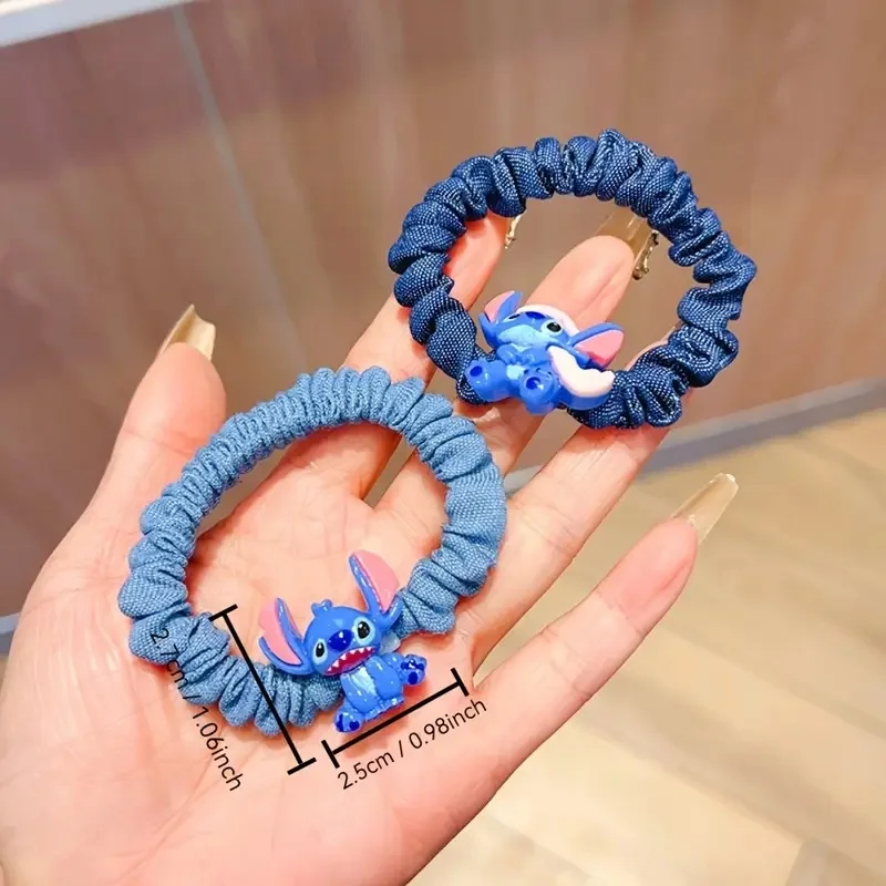 1/5/6 قطعة غرزة أنيمي الشعر التعادل الأطفال اكسسوارات رباط شعر Kawaii غرزة الشكل دمية الفتيات رئيس حبل الاطفال اللعب الهدايا