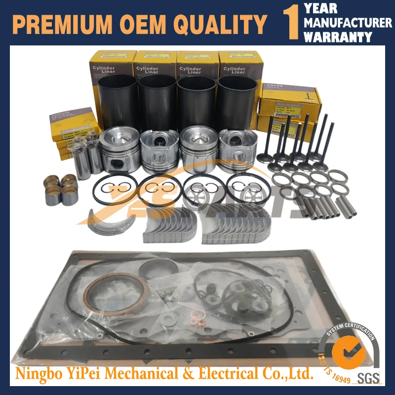 

Overhaul Rebuild Kit For Cummins QSB3.3 B3.3 B3.3T 4B3.3 Engine For Daewoo 470 460 Plus