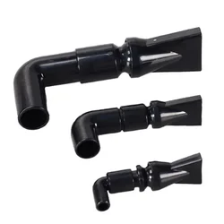 Black Aquarium Fish Tank Water Pump Filter Water Outlet Nozzle Return Pipe Fitting Four Sizes Aquarium Accessories 360 Degrees