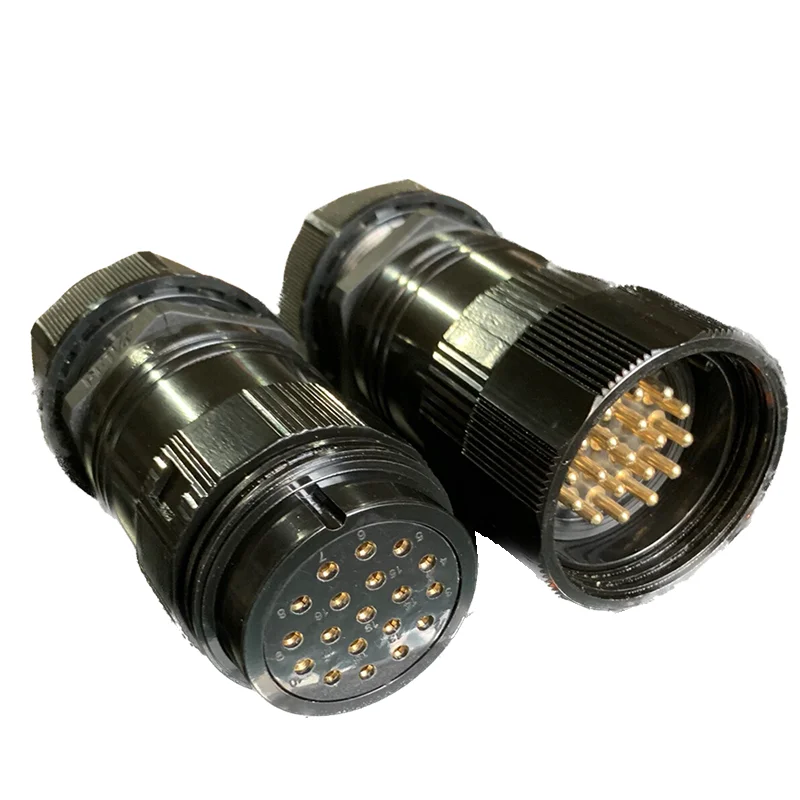 

1 Couple 19 Core Connector Professional Electrical Box Wire And Cable Connector 19 Cores Pair Connector