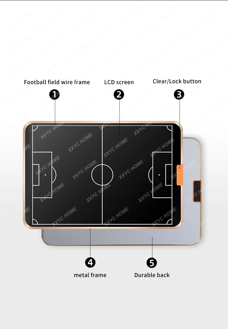 Teaching Resources Tablets & Presentation Equipment Sticky Notes RTS 21-inch Football Tactics Soccer Board LCD Writing Pad Wicue