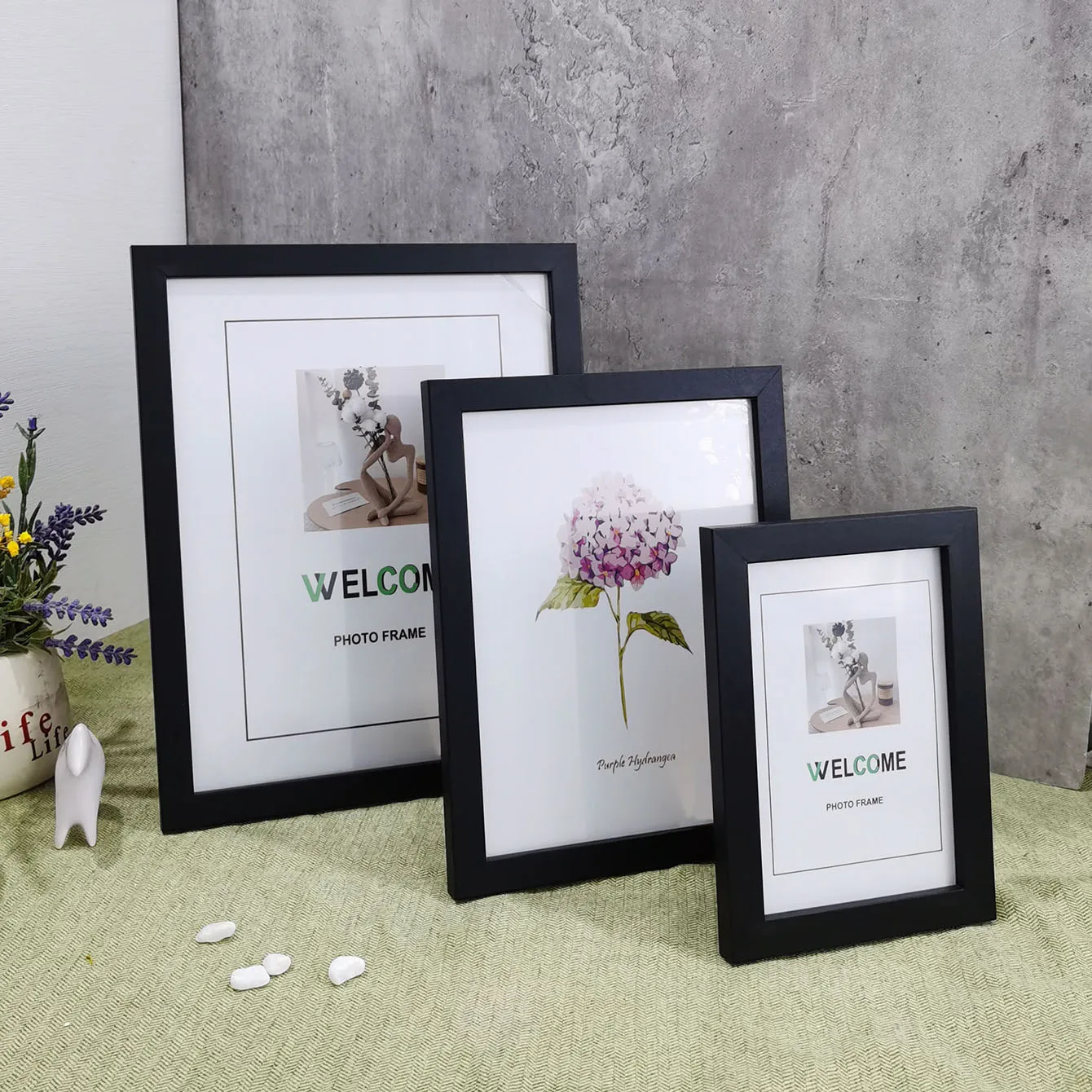 Wood Photo Frame Picture Frame (10x15cm/15x20cm/20x25cm/A4) - Desk or Wall Hanging, Commemorative Gift, Home Decor