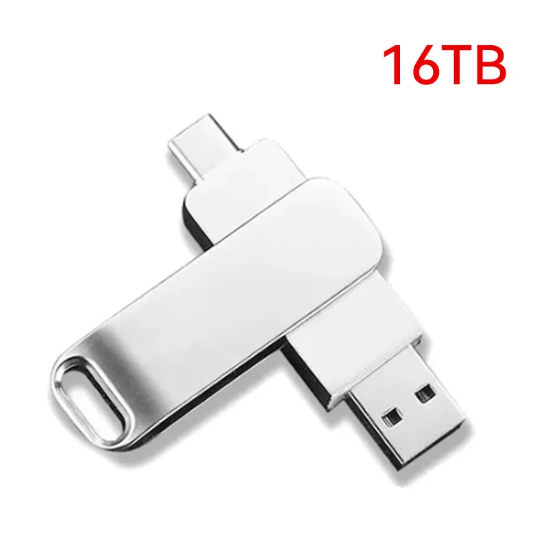 Lenovo 16TB USB 3.2 Flash-Laufwerke Hochgeschwindigkeits-Übertragung Metall-Pendrive Speicherkarte Pendrive Flash-Disk Memoria Wasserdichter Stick