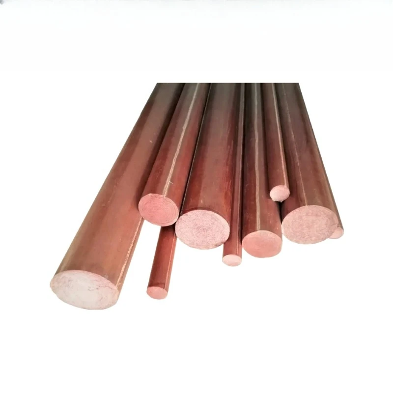 2Pcs Bakelite Bar Phenolic Laminate Bar Insulation Bar High Temperature Resistant Electric Wood Rod Length = 500 mm