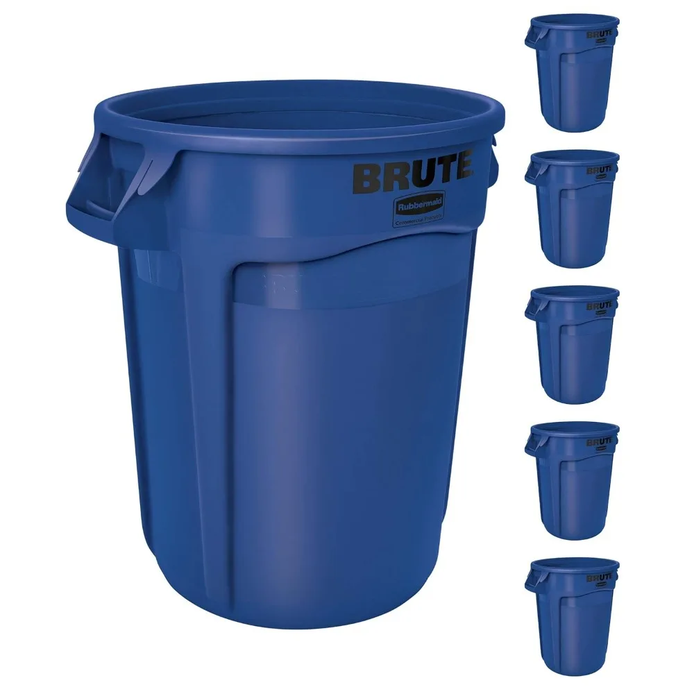 

Commercial Products BRUTE 32G Blue Vented Trash Container, for Landscapers/Construction Sites/Restaurants/Back of House/Offices