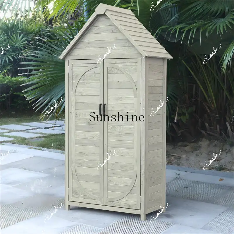 Outdoor garden, locker, tool room, courtyard sundries storage, rain protection and sun protection, simple  FT